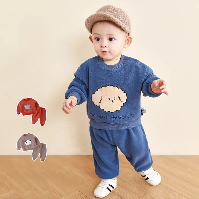 Baby Long Sleeve Set for Fall/Winter, Warm Clothing