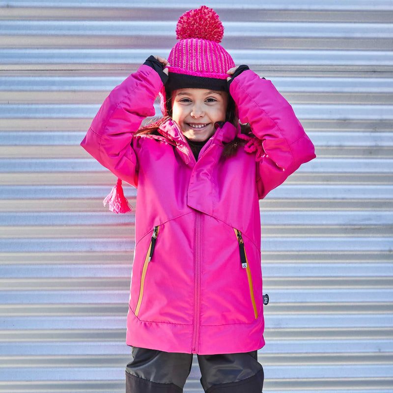 Two Piece Technical Snowsuit Fuchsia And Black