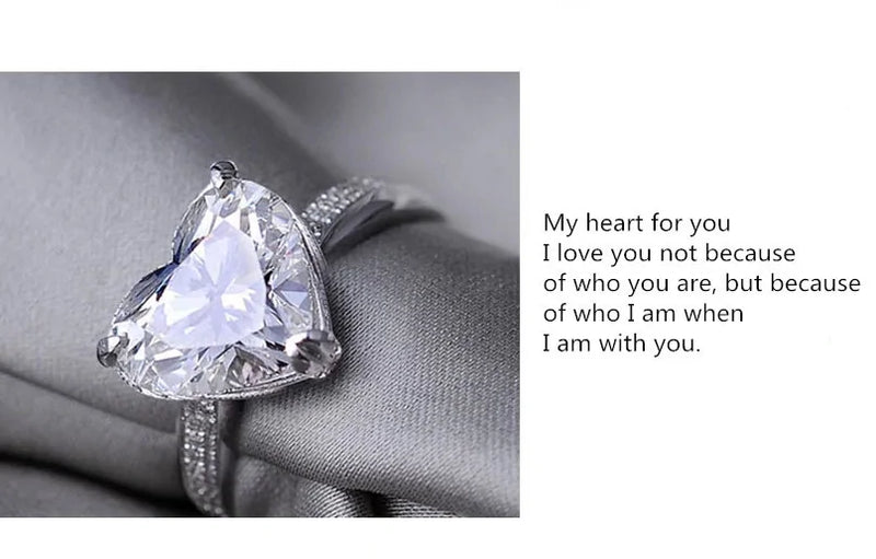 Heart Shaped Diamond Ring