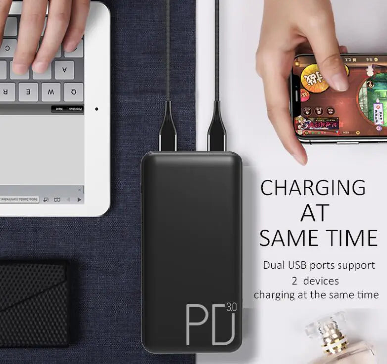 10000mAh Slim PD Fast Charge Power Bank