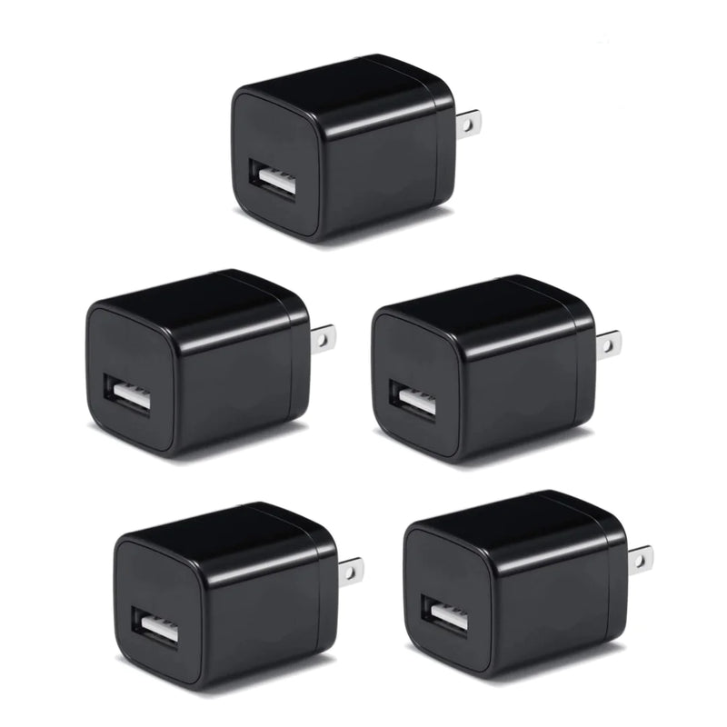 Black 1A USB Wall Charger 5V USB Adapter Power US Plug