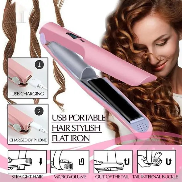 Portable USB Hair Stylish Flat Iron