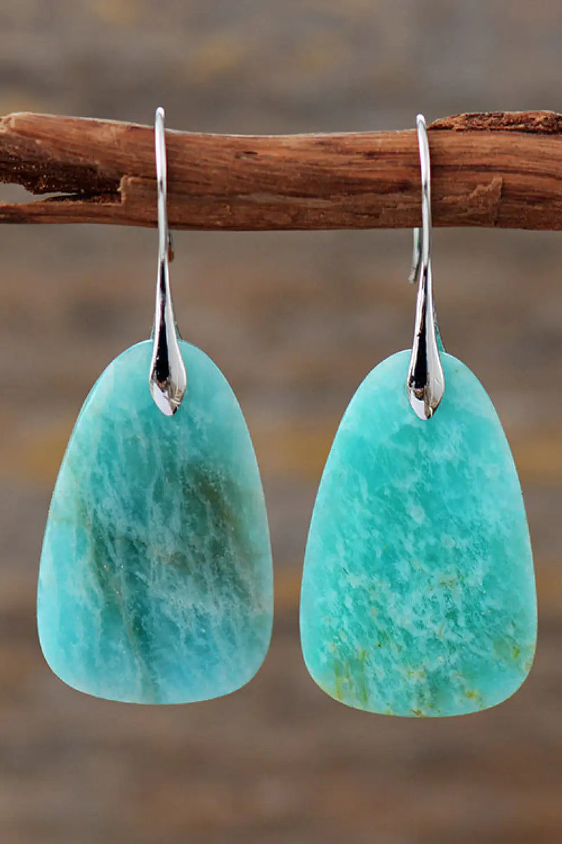 Natural Stone Dangle Earrings