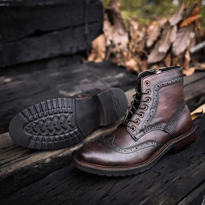 Low Heel Round Toe Men&