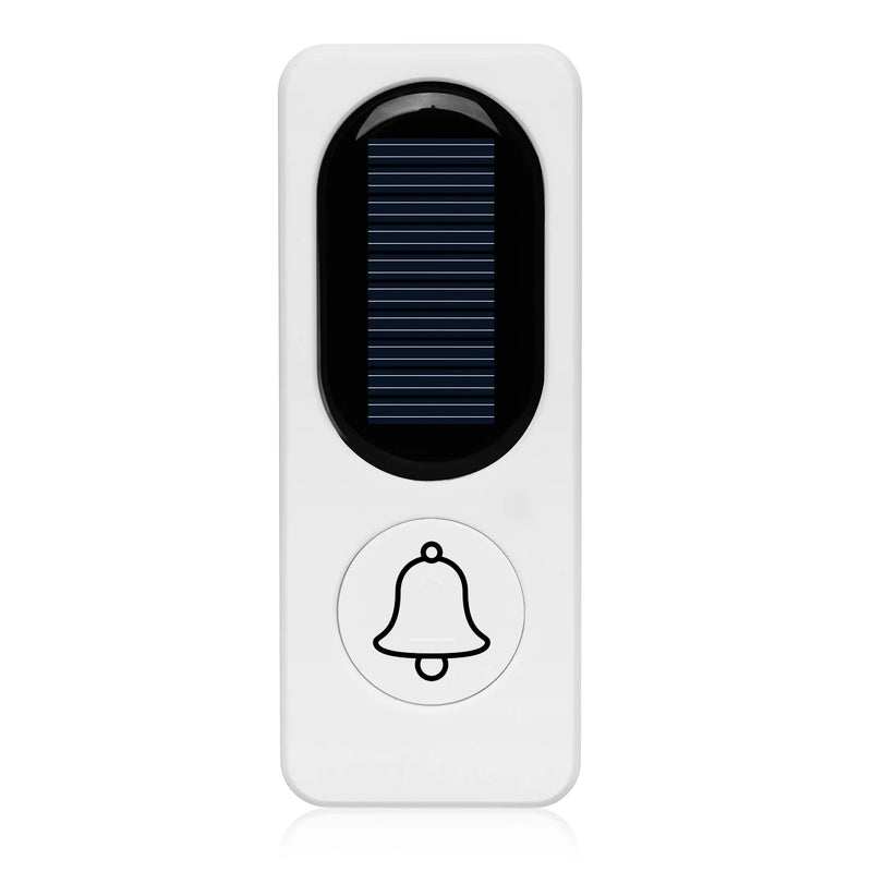 Solar Wireless Doorbell with Remote Control and Waterproof