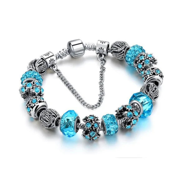 Alexandrite Crystal Gemstone Charm Bracelet