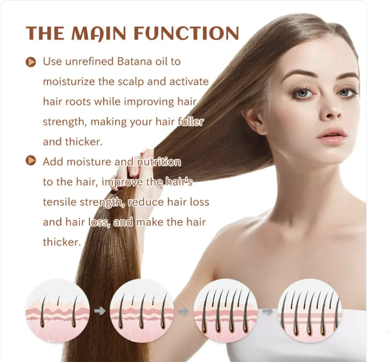 Batana Oil Hair Conditioner & Mask for Straightening, Smoothing, and Repairing Damaged Hair