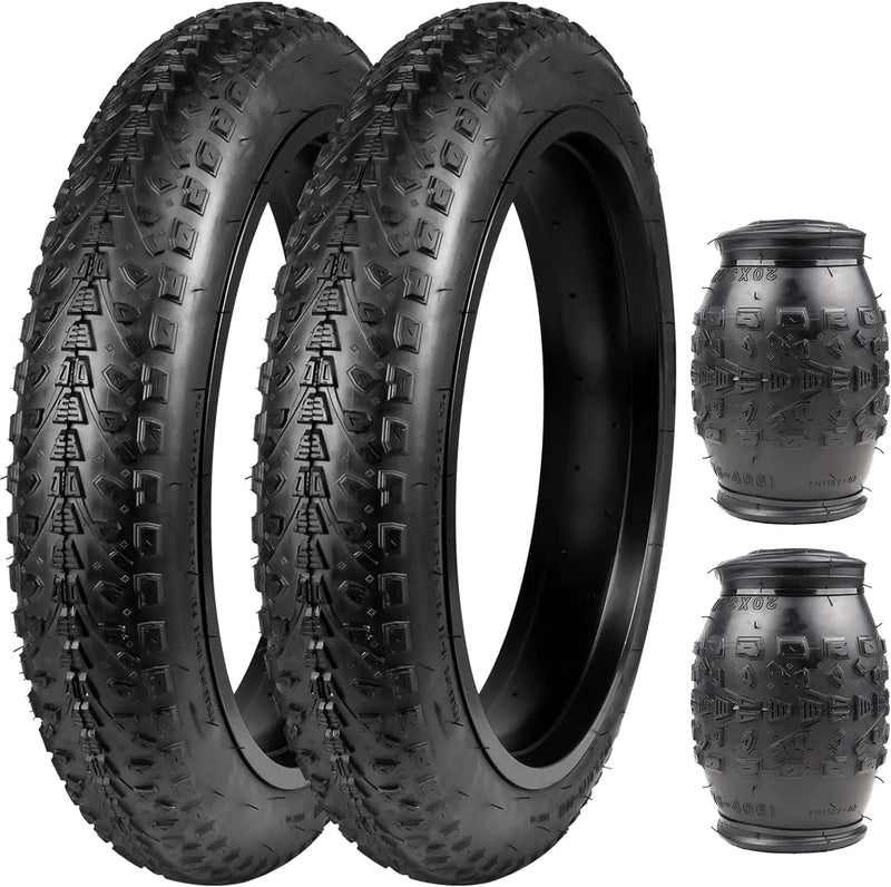 ZUKKA Bike Tire 20/24/26 x 3.0 Fat Bike Tire 2 Pack Replacement Tire Folding Mountain Bike Tire High-Density Bike Tires for Snow Beach BMX MTB Electric Bike (26 * 3.0/2 Pack)