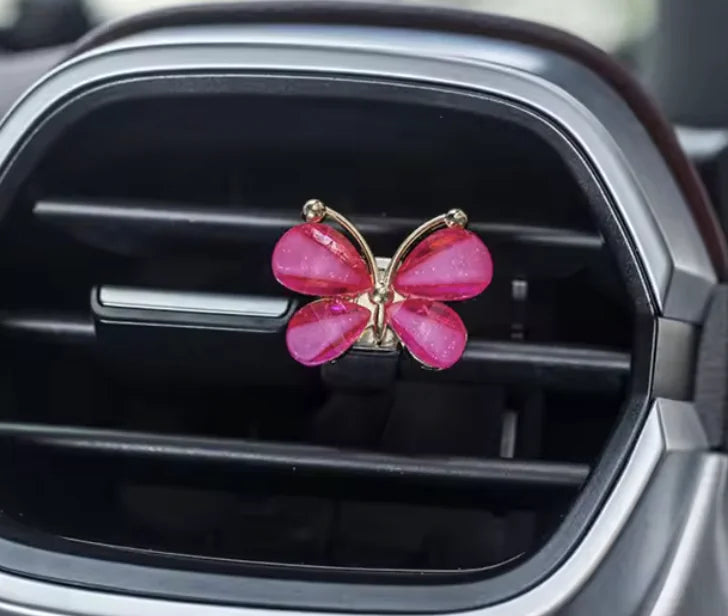 Butterfly Car Air Freshener Clip - Natural Fragrance Aromatherapy for Air Vents