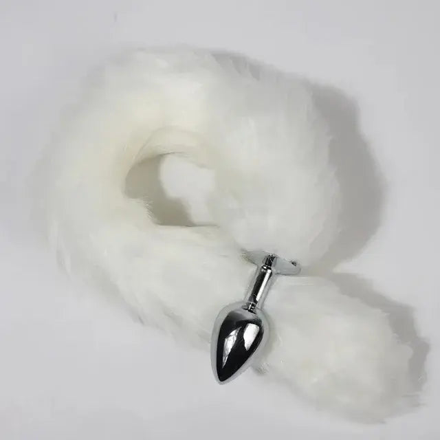 Metal Fox Tail Anal Plug Set