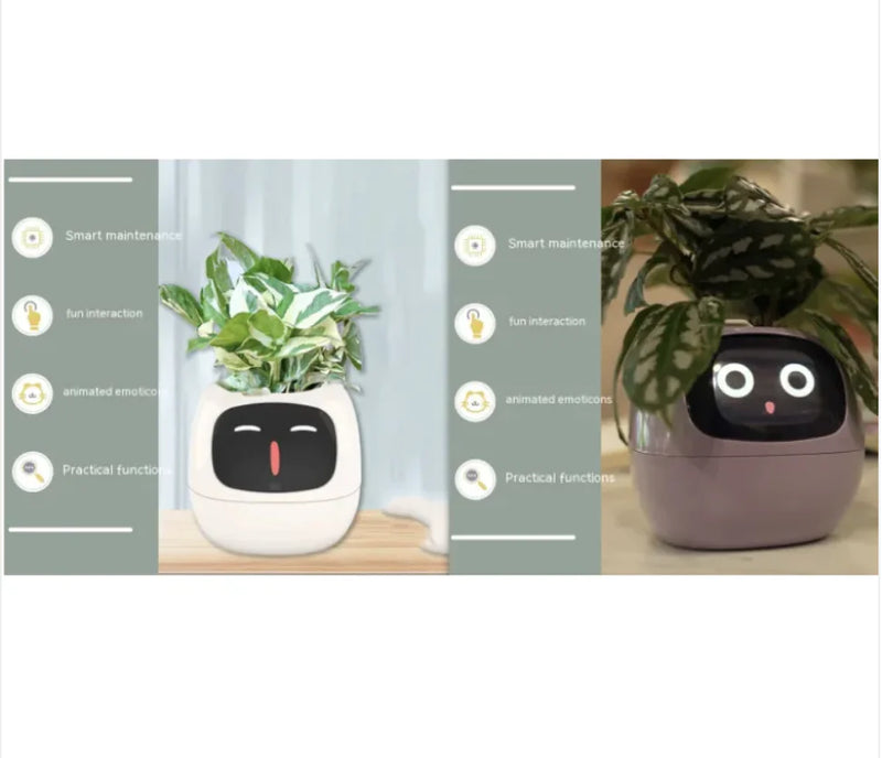 Smart Planter with AI: 49 Expressions, 7 Sensors for Easy Plant Care