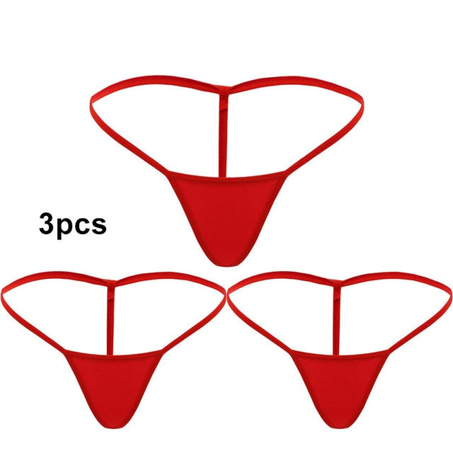 Womens Mini G-string Sexy T-back Thongs