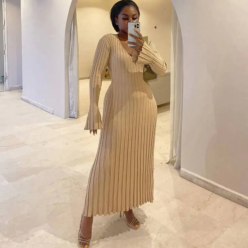 Casual Knitted Dress for Women