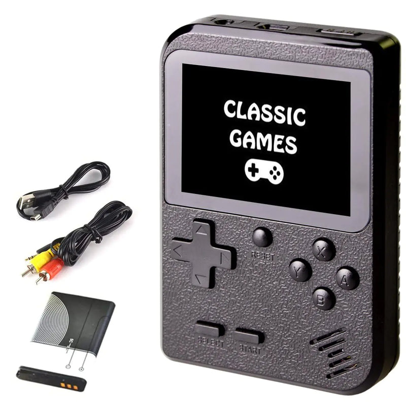 Handheld Games Console with 400 Classic Games Handheld Video Game Console with Rechargeable Battery Retro Gaming Console for Kids Christmas Birthday Present Game Toy for Boy Girl Children