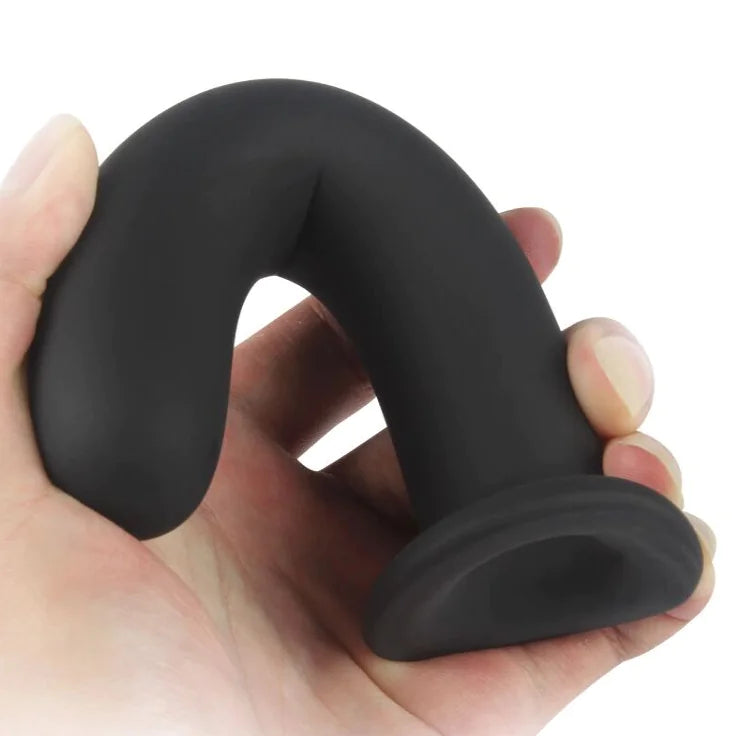 Silicone Anal Massager for Men with Suction Cup