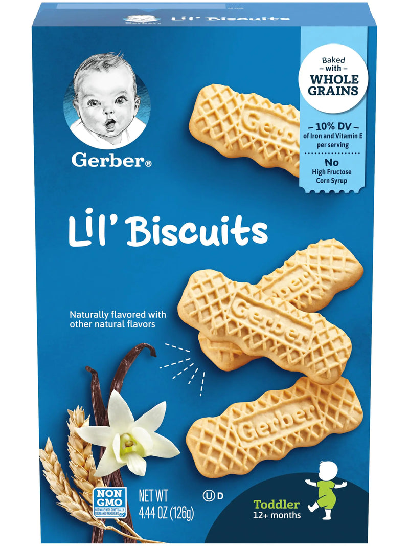 Gerber Lil Biscuits Vanilla Wheat (Pack of 6)