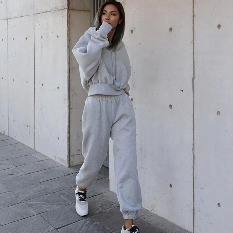 Hooded Sports Casual Suit