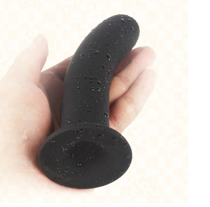 Silicone Anal Massager for Men with Suction Cup