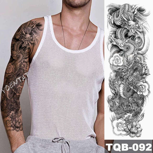 Lions in Gray and Shaded Black Tattoos