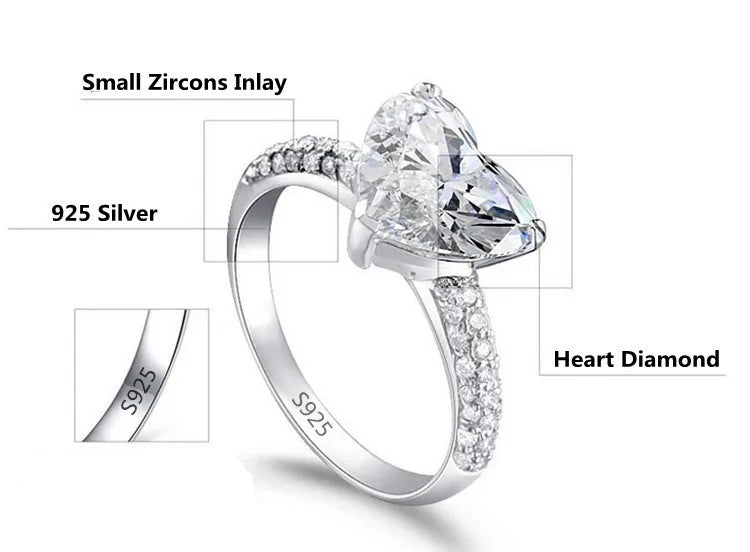 Heart Shaped Diamond Ring