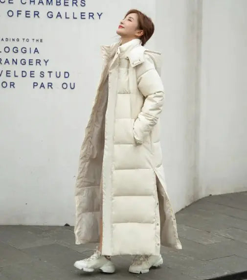 Women Long Cotton Coat