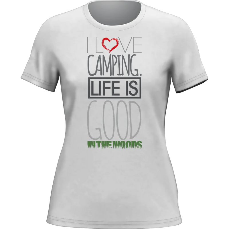 I Love Camping In The Woods T-Shirt for Women