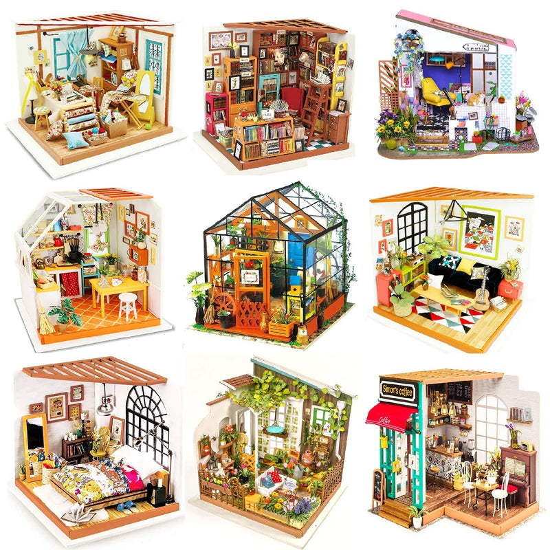 DIY Handmade House Piece Puzzle