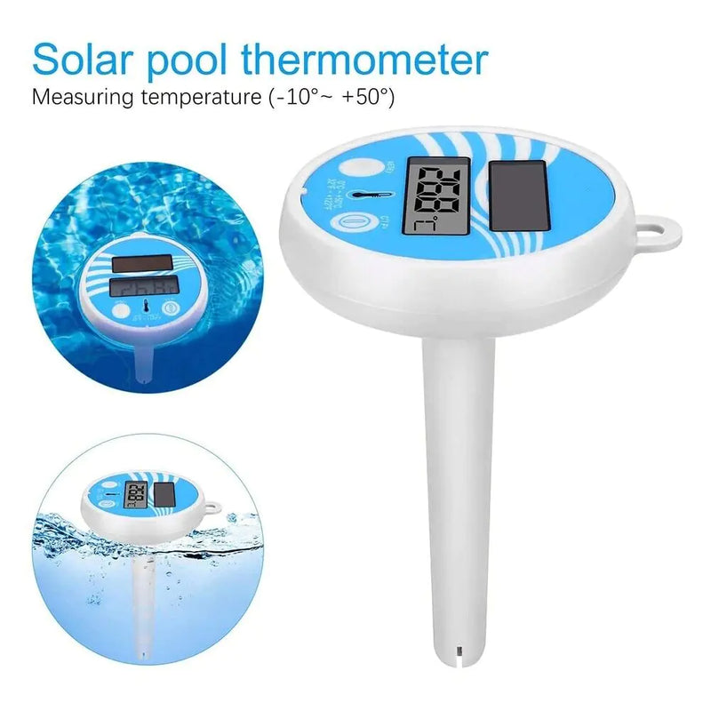 Digital Solar Powered Outdoor Floating Waterproof Rainproof Pool SPA Thermometer