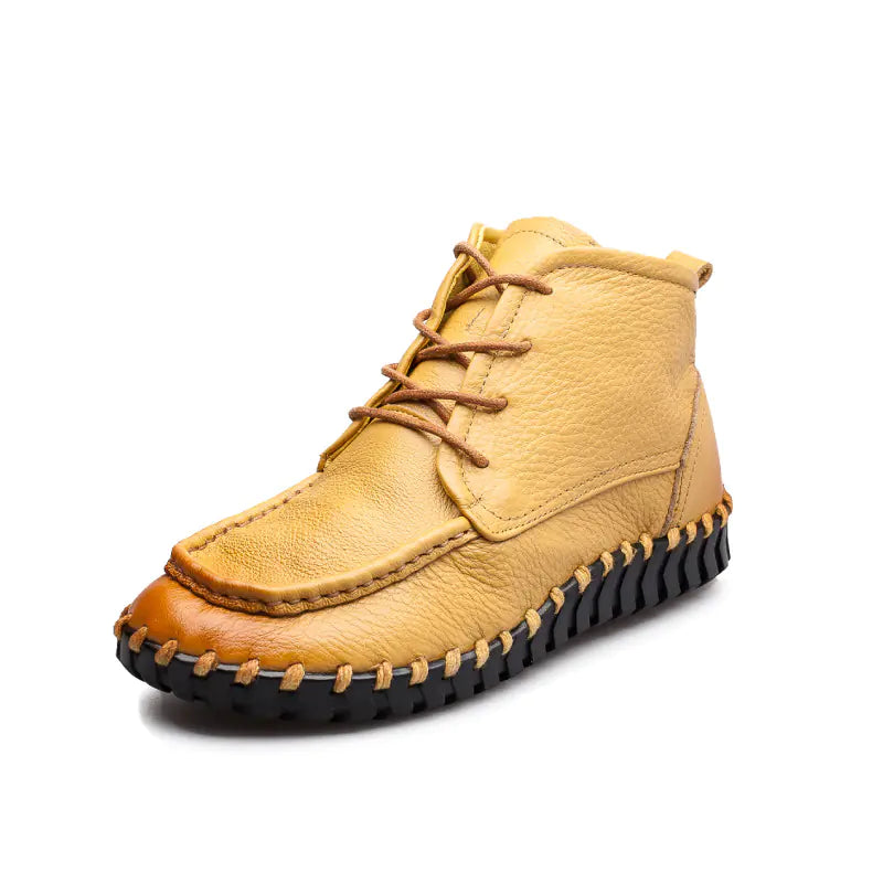 New Retro Handmade Ankle Boots with Soft Sole for Women