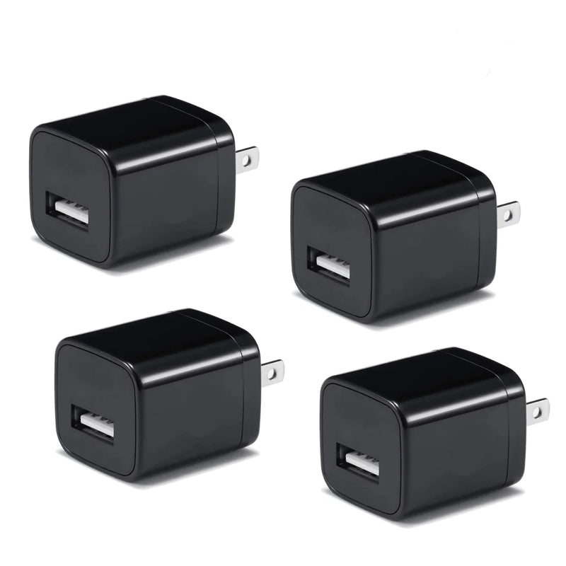 Black 1A USB Wall Charger 5V USB Adapter Power US Plug