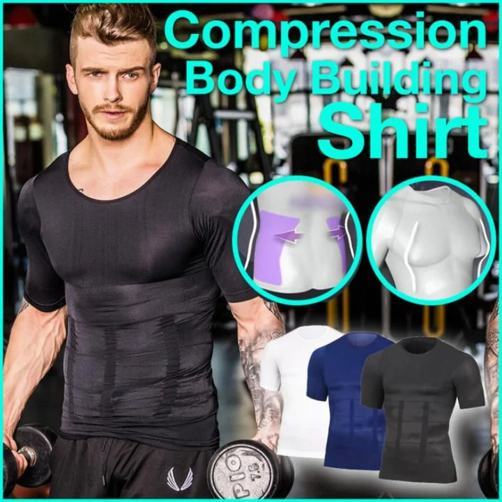 Compression Body Building Shirt Men