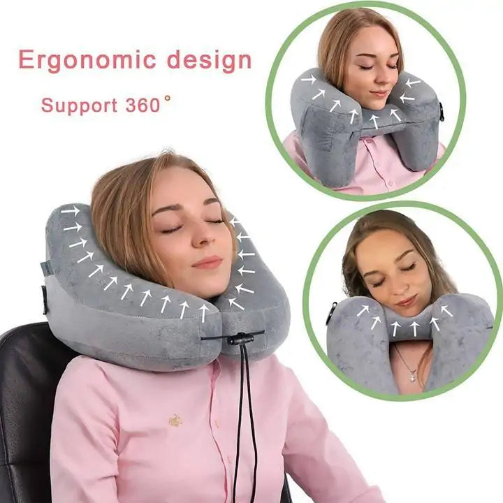 TravelBuddy - Hooded Inflatable Transport Pillow