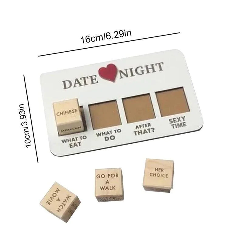 Date Night Dice After Dark Edition Date Night Wooden Dice Game For Couples Fun