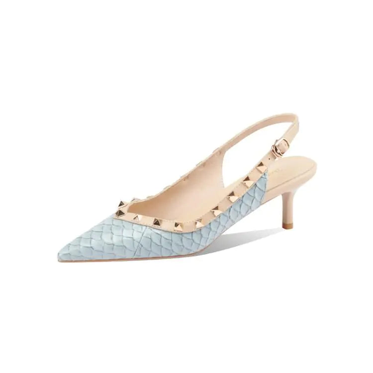 2023 New Design Studded Pointed Toe Sandals