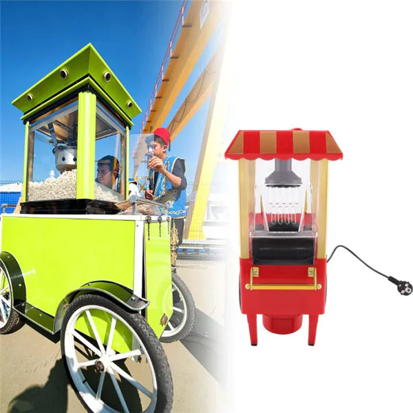 Home Cart with Popcorn Machine and Popper