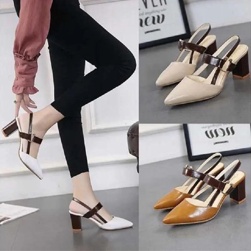2024 Spring/Summer Women’s Pointed Toe Heeled Sandals