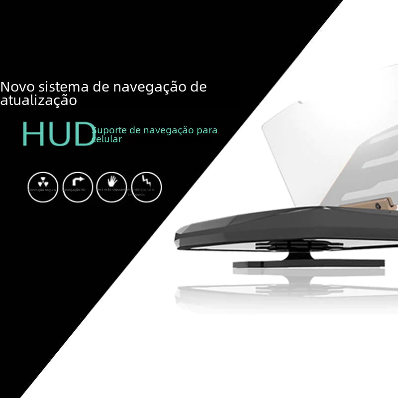 Car HUD Wireless Charger Phone Mount with Projector