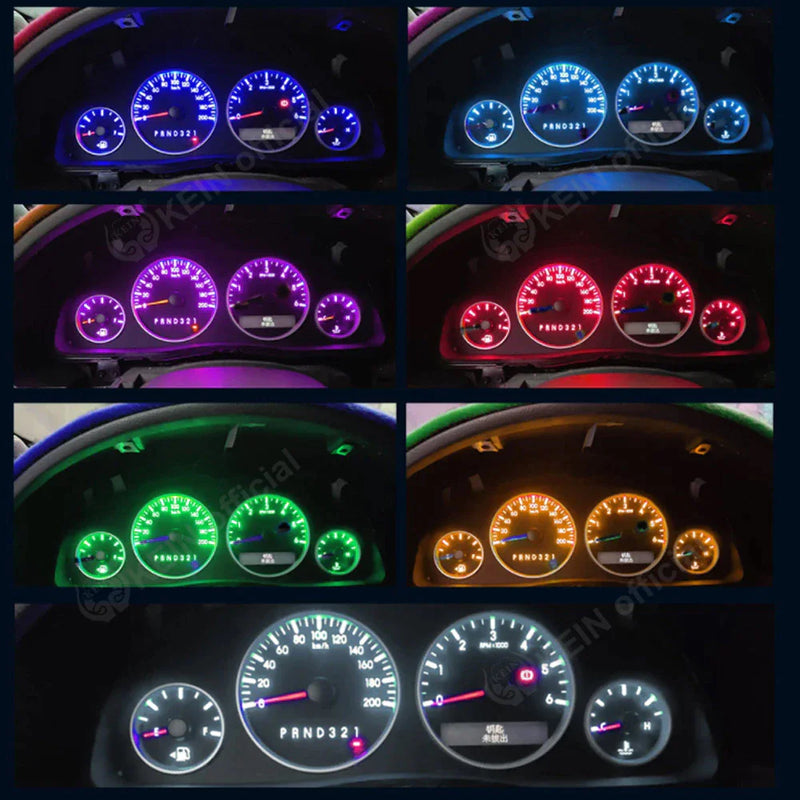 70PCS T5 T10 5050-SMD LED Speedometer Instrument Gauge Cluster Dash Light Bulbs