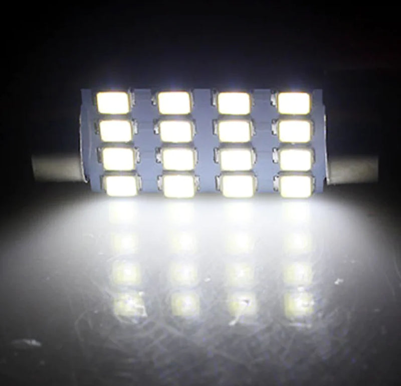 28pcs Car Interior White Combo LED Map Dome Door Trunk License Plate Light Bulbs