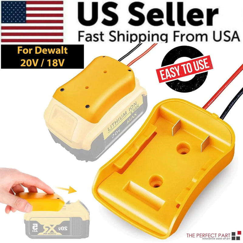 Power Connector DIY Battery Adapter Holder Dock For DeWalt 18V/20V Max Battery