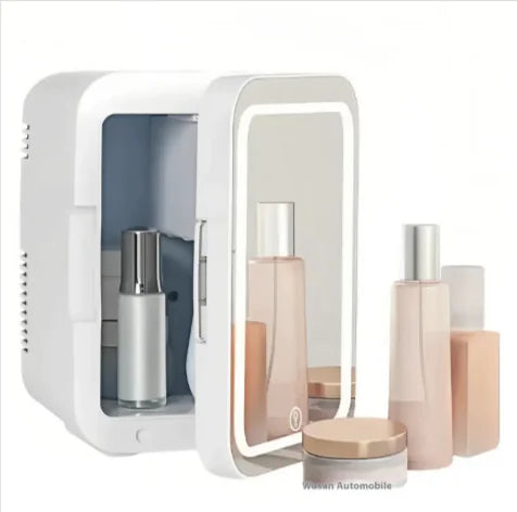 Mini Beauty Fridge with Mirror Light