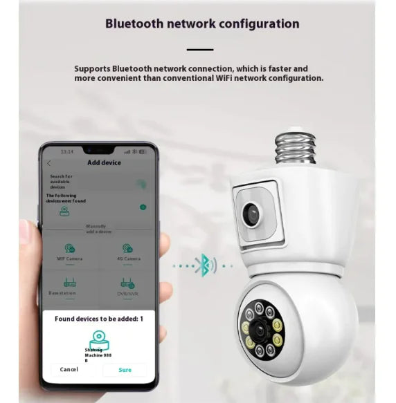 Lamp-Head Surveillance Camera with Mobile Phone Remote Access