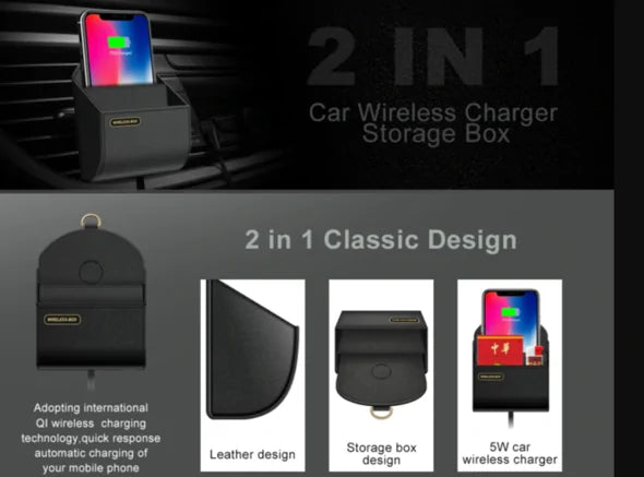 2 in 1 Wireless Car Charger Holder