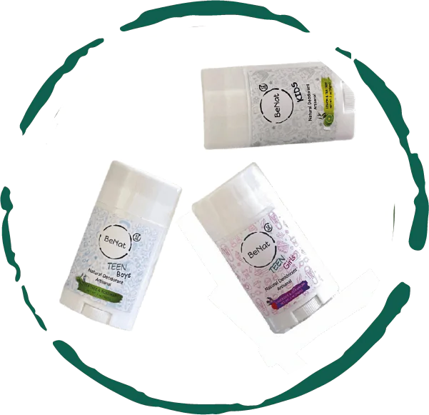 2-Pack all-Natural Deodorants for Kids & Teens