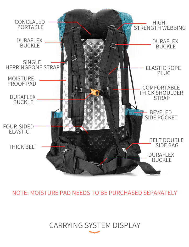 MaxiLite UltraPack: The Lightweight Giant Backpack 36L to 55L