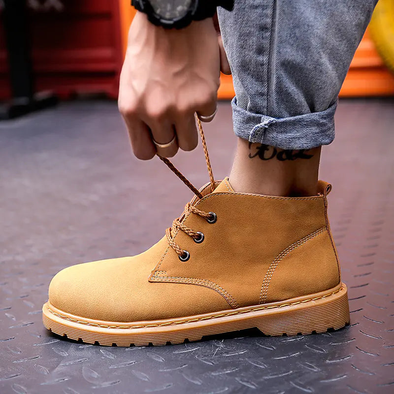 Trendy All-match Short Boots for Men