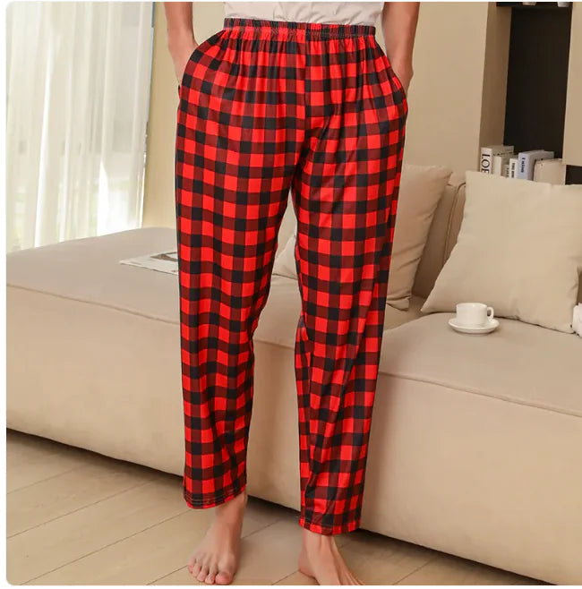 Cozy Cotton Plaid Lounge Pants