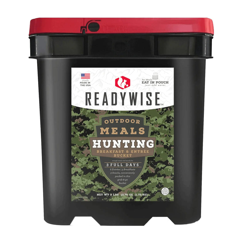 ReadyWise 3 Day Hunting Freeze-Dried Outdoor Meals Grab-and-Go Bucket 13.78 Oz