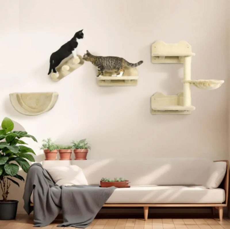 Cat Wall Shelves Set Furniture