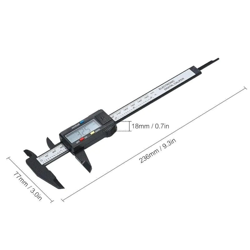 6" 150mm Digital Caliper Micrometer LCD Gauge Vernier Electronic Measuring Ruler